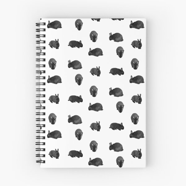 Item preview, Black Bunny Pattern (black and white edit) designed and sold by Grace Feucht.