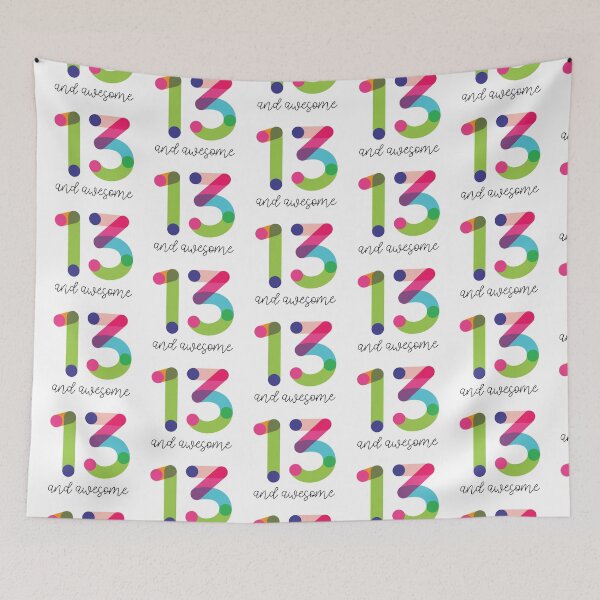 Item preview, 13 and Awesome! designed and sold by VicEllisArt.