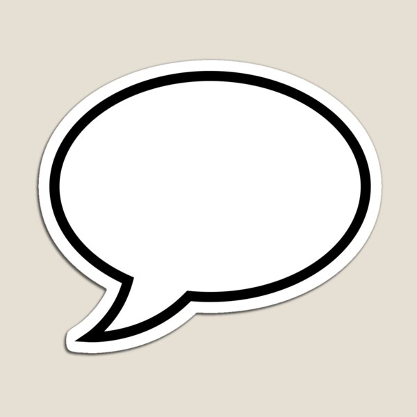 Aperçu de l'œuvre Bulle / bulle de dialogue vide ou vide créée et vendue par MartialRed.