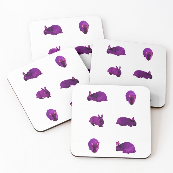 Item preview, Black Bunny Pattern (magenta edit) designed and sold by Grace Feucht.