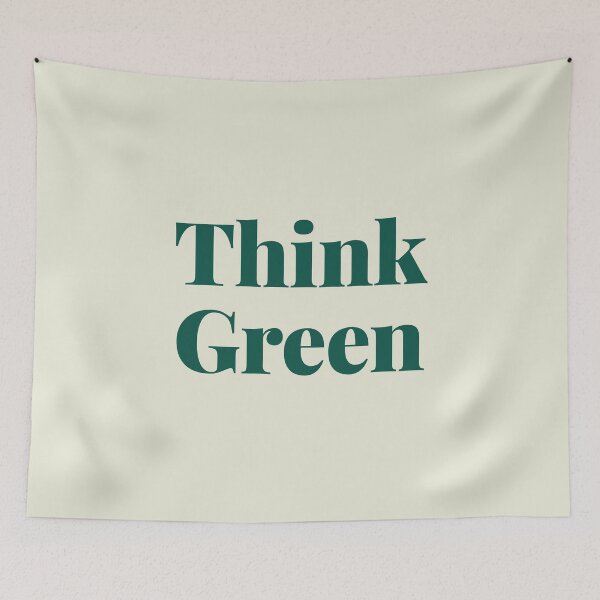 Item preview, Think Green awareness Trendy White vegan designed and sold by Africanism.