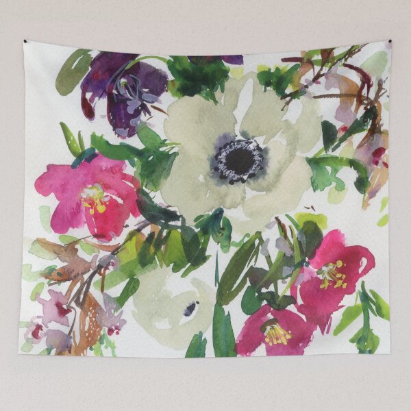 Item preview, anemone/hellebore/amelanchier designed and sold by kosarandrea.