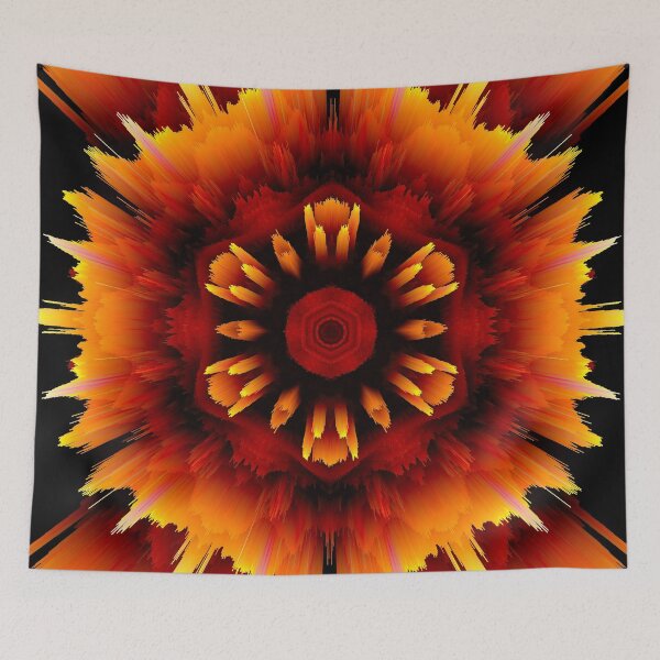 Artikelvorschau, Feuerblumen-Mandala entworfen und verkauft von haroulita.