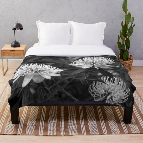 Item preview, Maybe a White Waratah - Black and  White Photography designed and sold by FuglyArt.