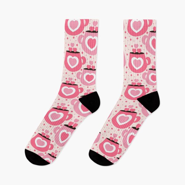 Item preview, Texture with cups and pink hearts designed and sold by Victoria Riabov.