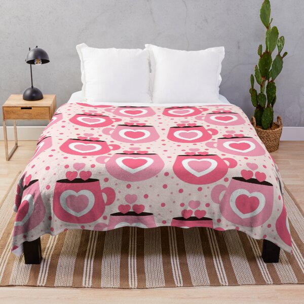 Item preview, Texture with cups and pink hearts designed and sold by Victoria Riabov.