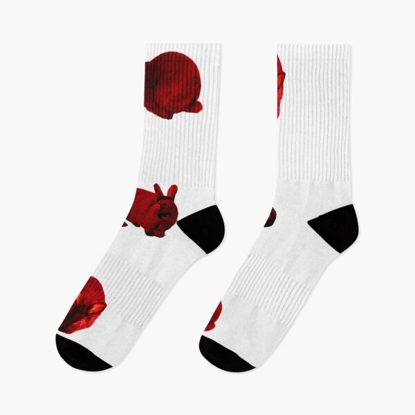 Item preview, Black Bunny Pattern (red edit) designed and sold by Grace Feucht.