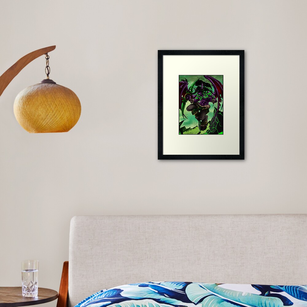 Illidan Framed Art Print