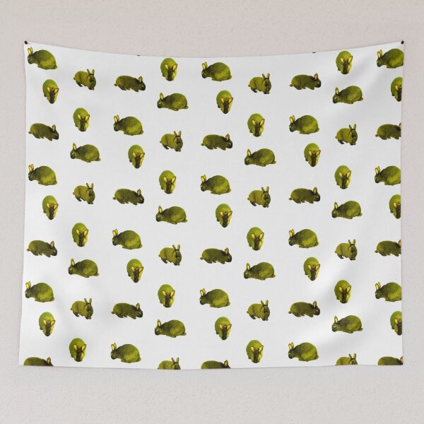 Item preview, Black Bunny Pattern (yellow edit) designed and sold by Grace Feucht.