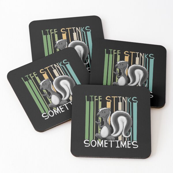 Item preview, Life Stinks Sometimes Funny Skunk Pun Statement designed and sold by Skizzenmonster.