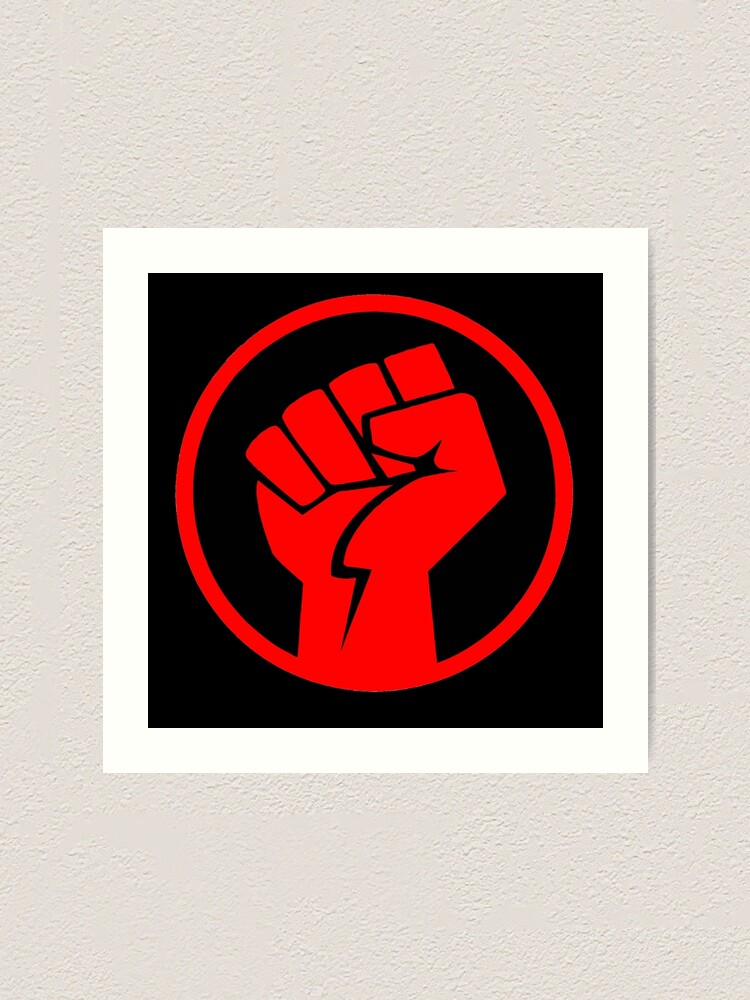 Power To The People Fist Art Print By Truthtopower Redbubble