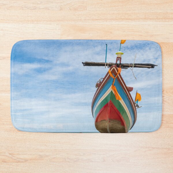 Item preview, Fishing Boat On The Beach With Blue Sky Landscape designed and sold by JTS STORE.