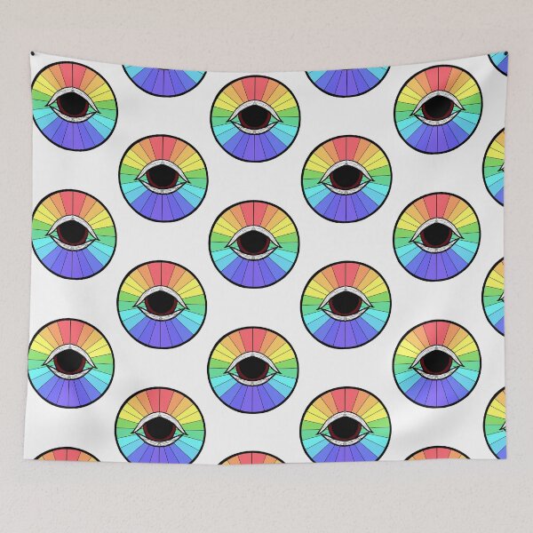 Item preview, Rainbow circle with eye designed and sold by 13thWiTCH.