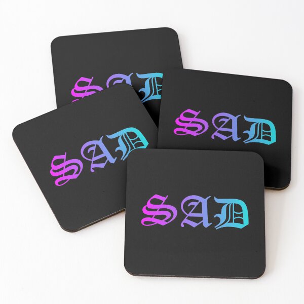 Item preview, SAD Old English font blue purple designed and sold by everything4eva.