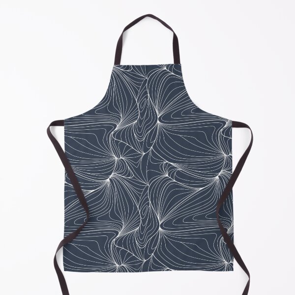 Item preview, Blue and white outline pattern designed and sold by RRdesigned.