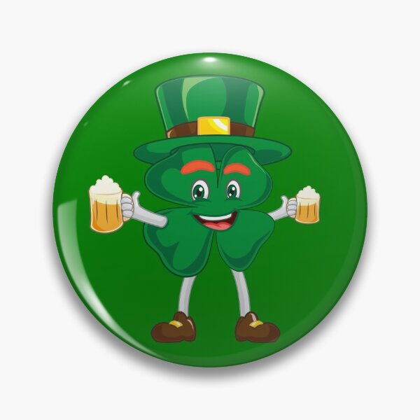 Artikelvorschau, Shamrock Cartoon With Beer St. Patrick's Day Drinking Clover Gear entworfen und verkauft von DynamicDesign.