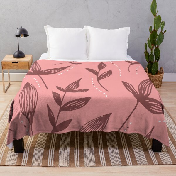 Item preview, Pink and white pastel ivy leaf pattern designed and sold by RRdesigned.