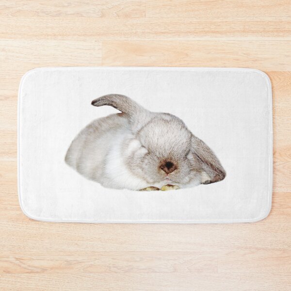 Item preview, teddy snoozing, sleeping bunny designed and sold by Trish Hart.