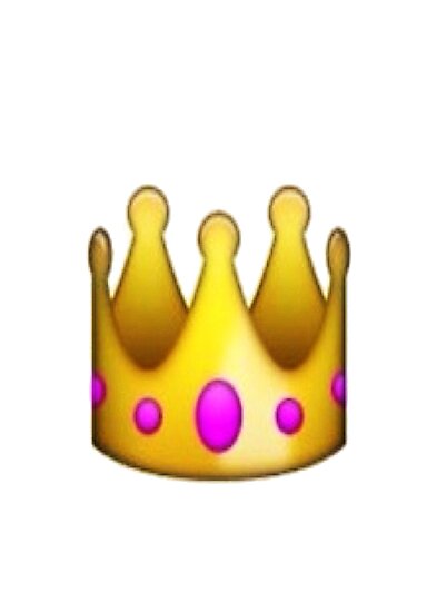crown emoji photographic prints