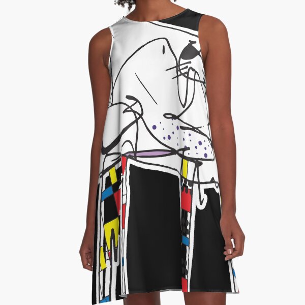Hässliche Tierserie A-Linien Kleid