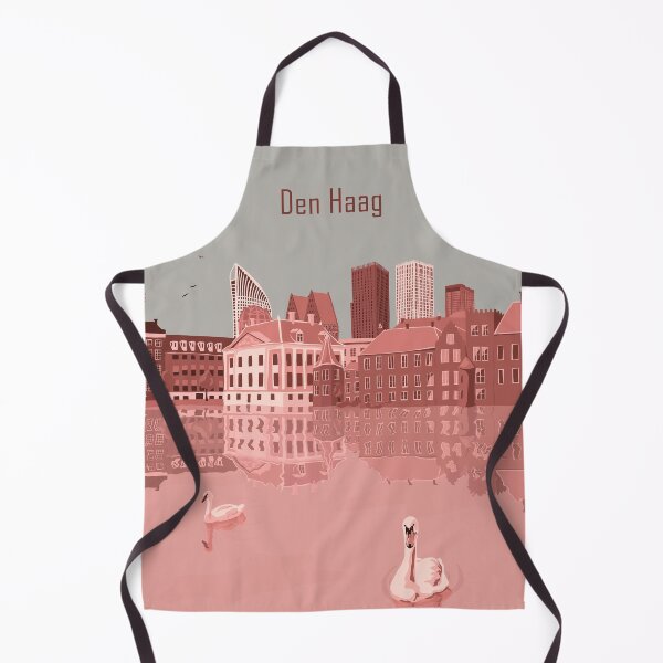 Item preview, Den Haag - The Hague -Grey-Salmon Pink designed and sold by VeronArtLab.