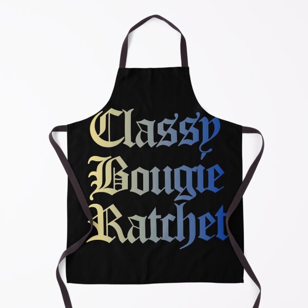 Item preview, Classy Bougie Ratchet quote Old English font yellow blue designed and sold by everything4eva.