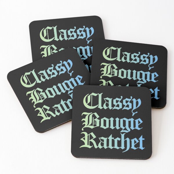 Item preview, Classy Bougie Ratchet quote Old English font blue green designed and sold by everything4eva.