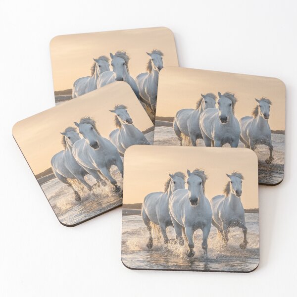 Item preview, Three Horses Running On The Water designed and sold by JTS STORE.