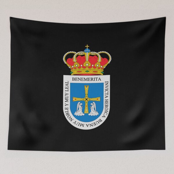 Item preview, oviedo flag coat of arms designed and sold by mikoala50.