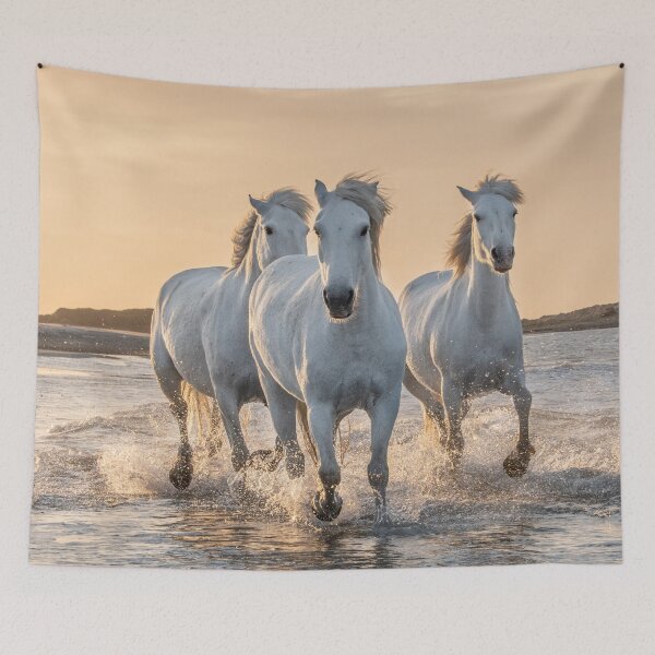 Item preview, Three Horses Running On The Water designed and sold by JTS STORE.