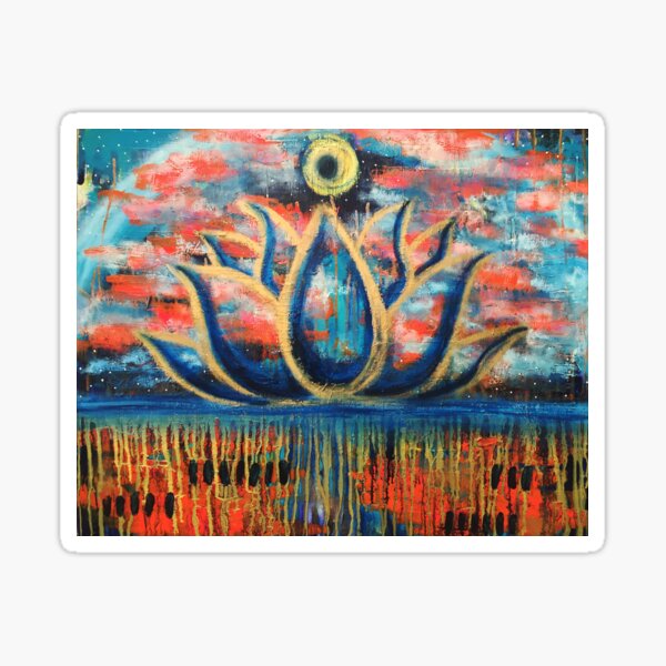 Centered Unfolding: Inner Power Painting Sticker