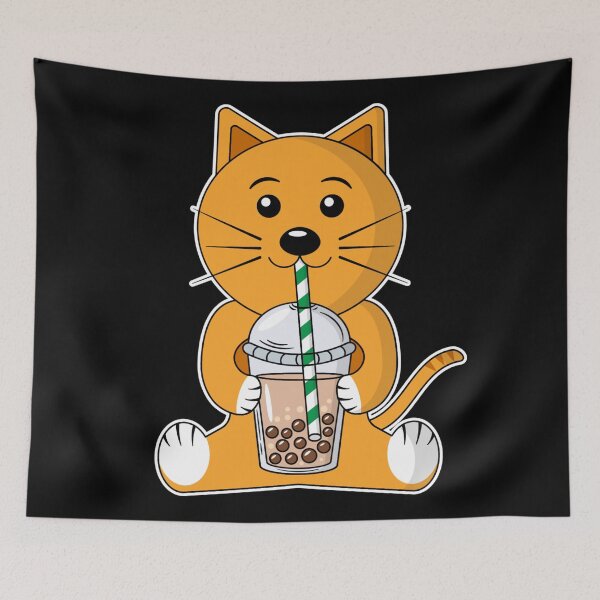 Item preview, Cat Boba Tea - Cute Cat designed and sold by gaCh438.