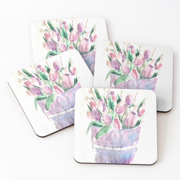 Item preview, Ramo de tulipanes en un cubo designed and sold by ladi0sa.