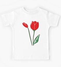 Red Tulips Kids Tee