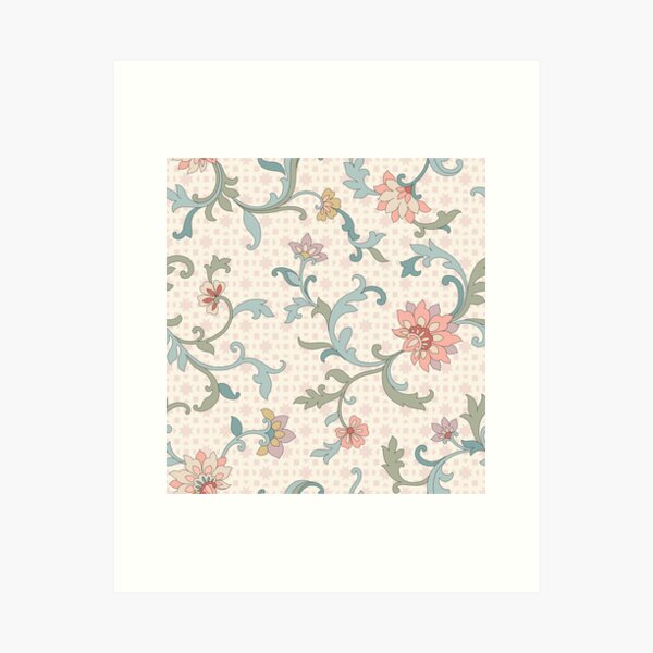 Item preview,  Floral Pattern Mask designed and sold by RekhaArtGalaxy.