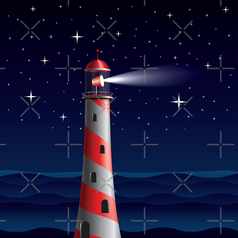 "Lighthouse" by AnnArtshock Redbubble