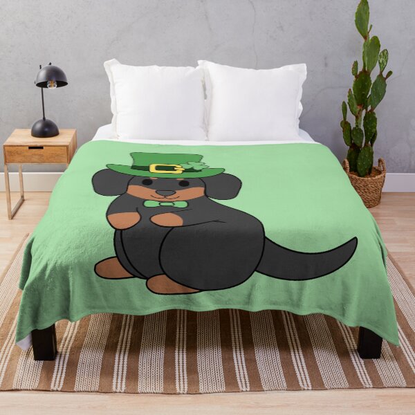 Item preview, Black St Patrick Dachshund designed and sold by BiscuitSnack.