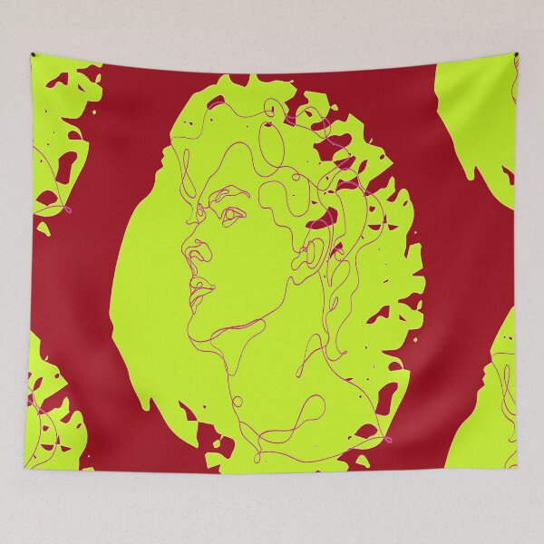 Item preview, Arte Abstracto, Abstracción Psicodélica de un Rostro, Diseño de Arte Abstracto. designed and sold by Adri Barnard.