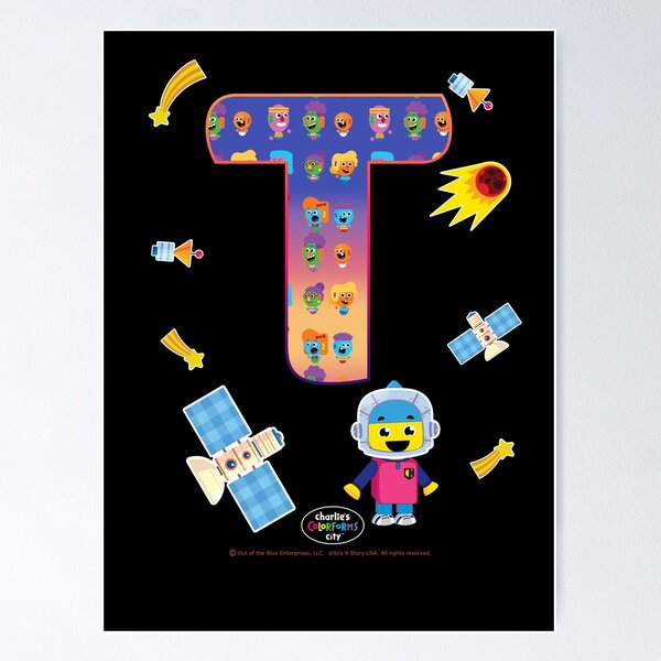 Item preview, Charlie's Colorforms City Initial T designed and sold by PacificStreams.