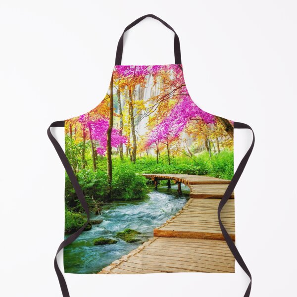 Item preview, Beautiful Wooden Path Between The Plitvice Lake Landscape designed and sold by JTS STORE.