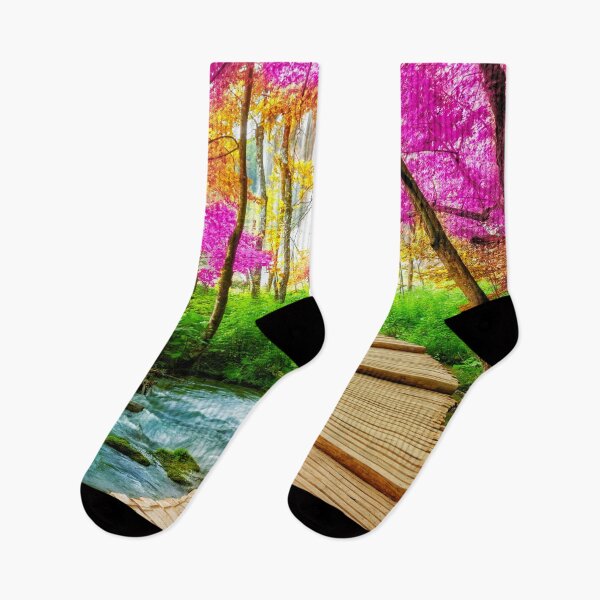 Item preview, Beautiful Wooden Path Between The Plitvice Lake Landscape designed and sold by JTS STORE.