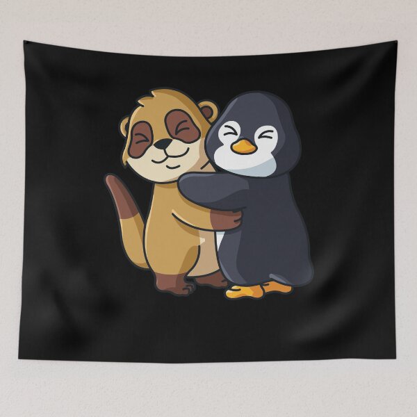 Item preview, Meerkat and Penguin cute Hug Cuddle Animals designed and sold by 123428094.