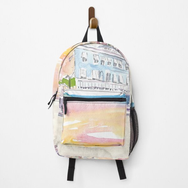 Item preview, Queen St Front St Scene in Hamilton Bermuda at Sunset designed and sold by artshop77.