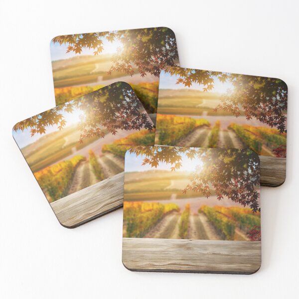 Item preview, Wood Table With Blur Background And Sunset Landscape designed and sold by JTS STORE.