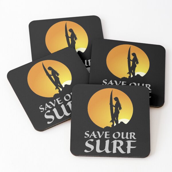 Item preview, save our surf, sunset background designed and sold by doctors-apparel.