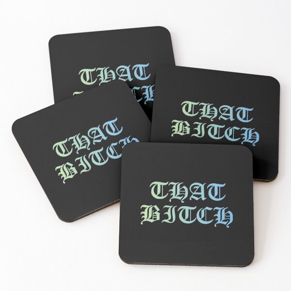 Item preview, That Bitch Old English font blue green gradient designed and sold by everything4eva.