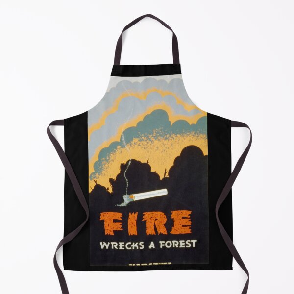 Item preview, Fire hazard campaign | Vintage 1940's designed and sold by LemonbatStudio.