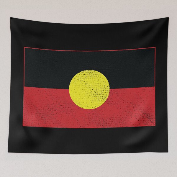 Item preview, Distressed Aboriginal Flag designed and sold by Doa-ibu.