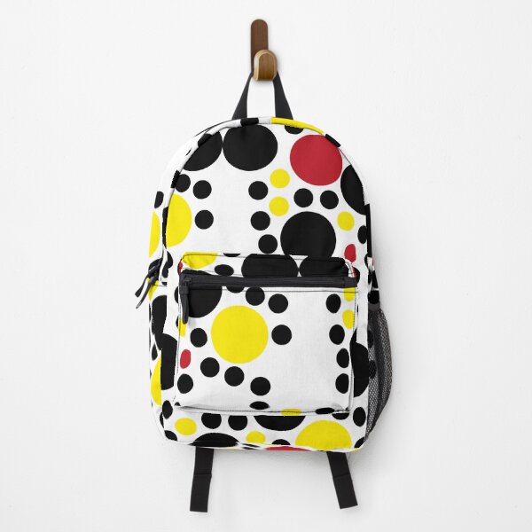 Item preview, Dotted Geometric Black Red Yellow Circles Pattern Retro Vintage Elegant Graphic designed and sold by MemphisCenter.