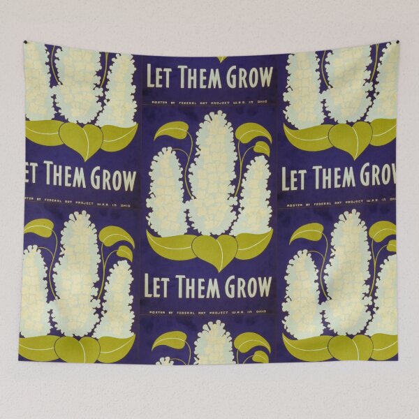 Item preview, Let them grow campaign  | Vintage poster 1940's designed and sold by LemonbatStudio.